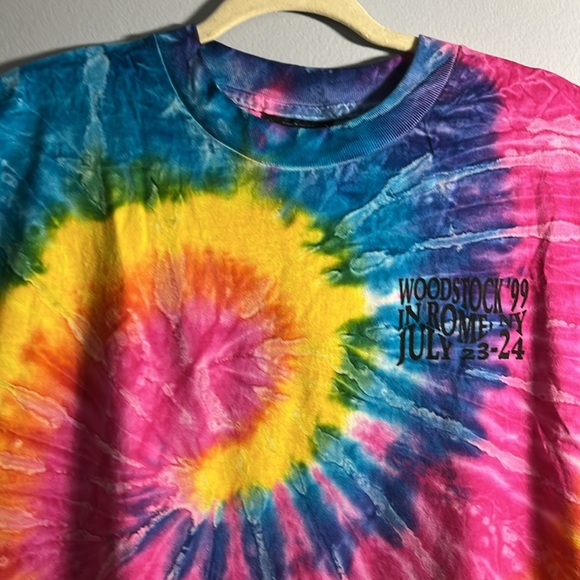Vintage Woodstock 99 T-Shirt 1999 Sz XL Rome NY Concert Single Stitch Shirt - Picture 6 of 9